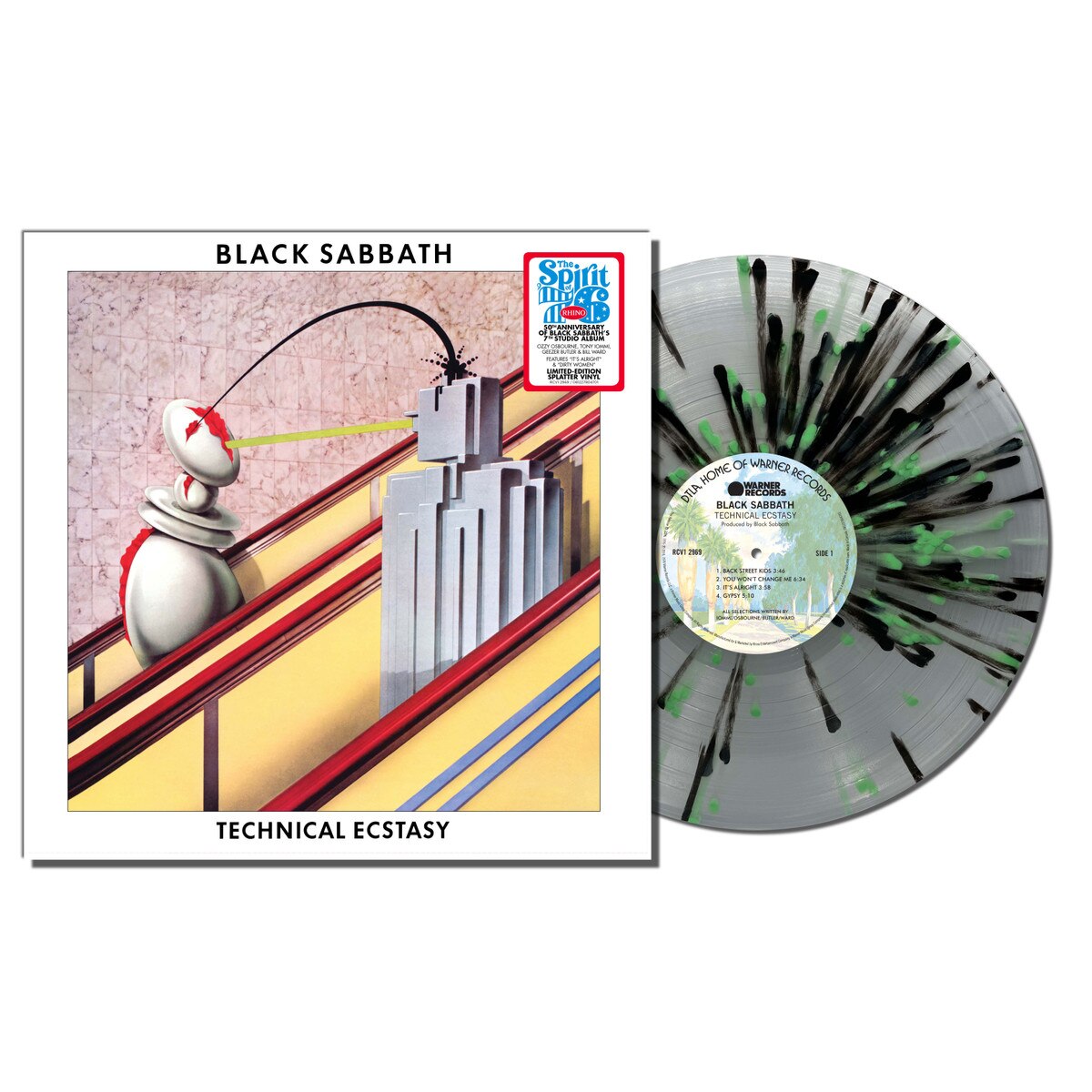 Black Sabbath - Technical Ecstasy (Green Splatter, Rhino Reserve Vinyl) PRE-ORDER - Out 7/17/26