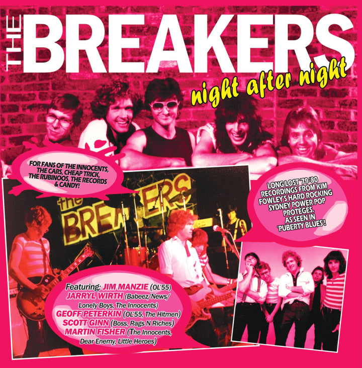 The Breakers - Night After Night (Hot Pink Vinyl) PRE-ORDER - Out 4/24/26