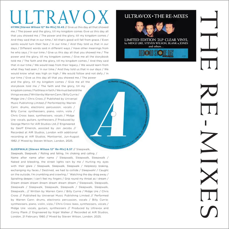 Ultravox - The Remixes (Vinyl)