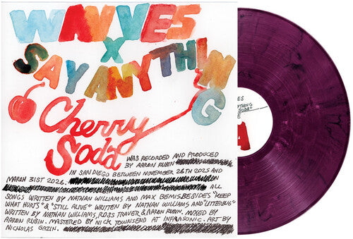 Say Anything & Wavves- Cherry Soda (Eco Purple Pink Mix Vinyl) PRE-ORDER - Out 10/30/26