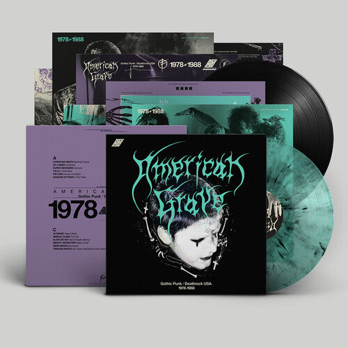Various Artists - American Grave: Gothic Punk / Deathrock USA 1978-1988 (2LP, Splintered Tomb Vinyl) PRE-ORDEr - Out 10/9/26