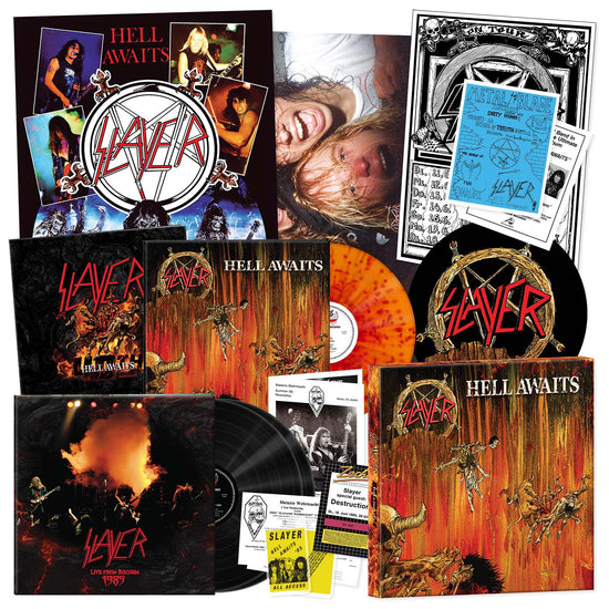 Slayer - Hell Awaits (3LP, 40th Anniversary Edition Vinyl Box Set, Fire Splatter Vinyl) PRE-ORDER - Out 5/15/26