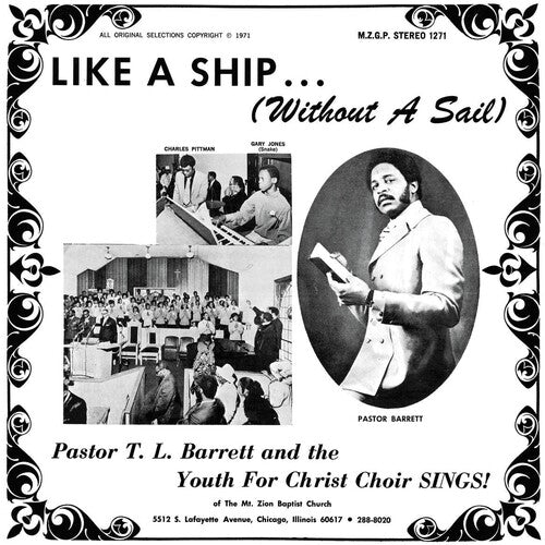 Pastor T.L. Barrett & The Youth For Christ Choir - Like a Ship (Without a Sail) (Ice Wind Transparent Vinyl)