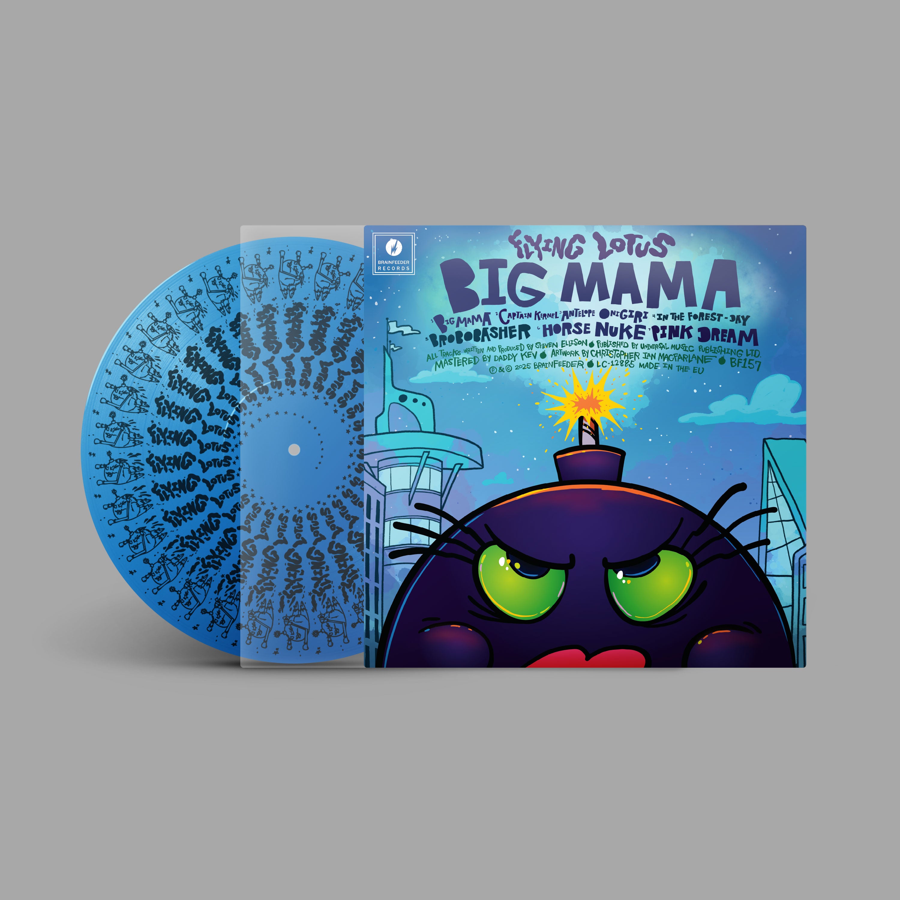 Flying Lotus - Big Mama (12" EP, Sky Blue Vinyl, B-side screenprint) PRE-ORDER - Out 3/6/26
