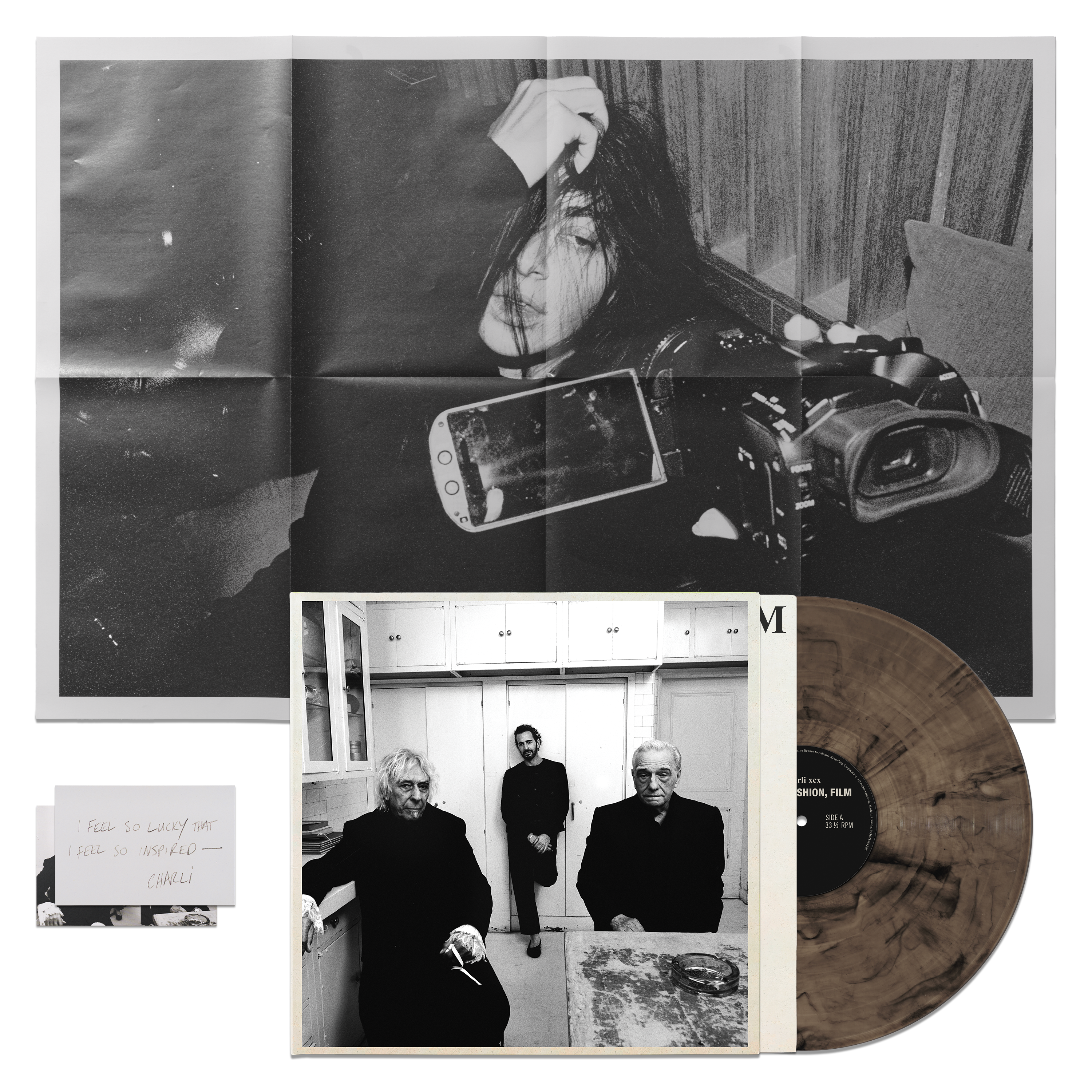 Charli xcx - Music, Fashion, Film (Yorkshire Smoke Vinyl, die-cut dress sleeve, postcard + newsprint poster) PRE-ORDER - Out 7/24/26