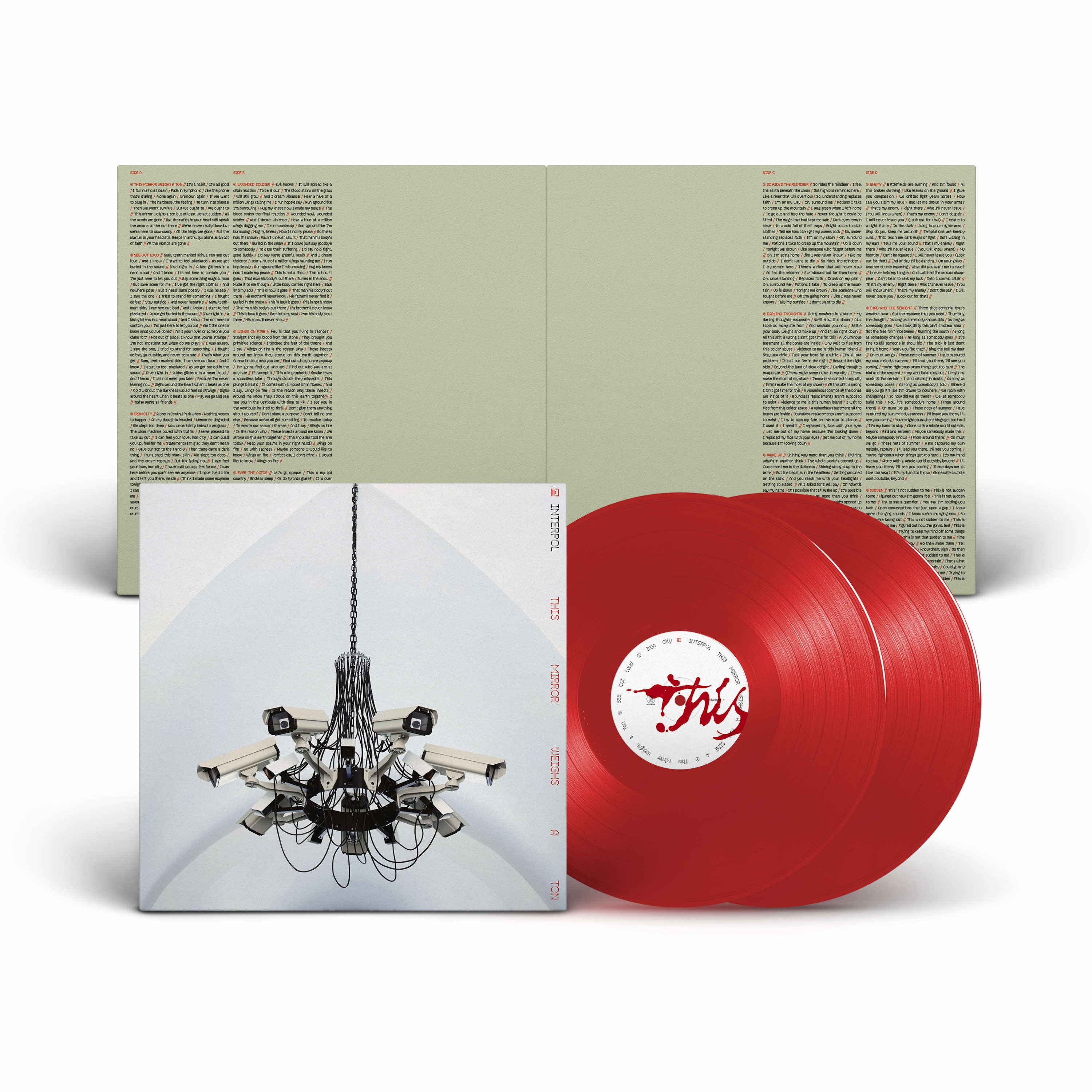 Interpol - This Mirror Weighs A Ton (2LP, Transparent Red Vinyl) PRE-ORDER - Out 8/28/26