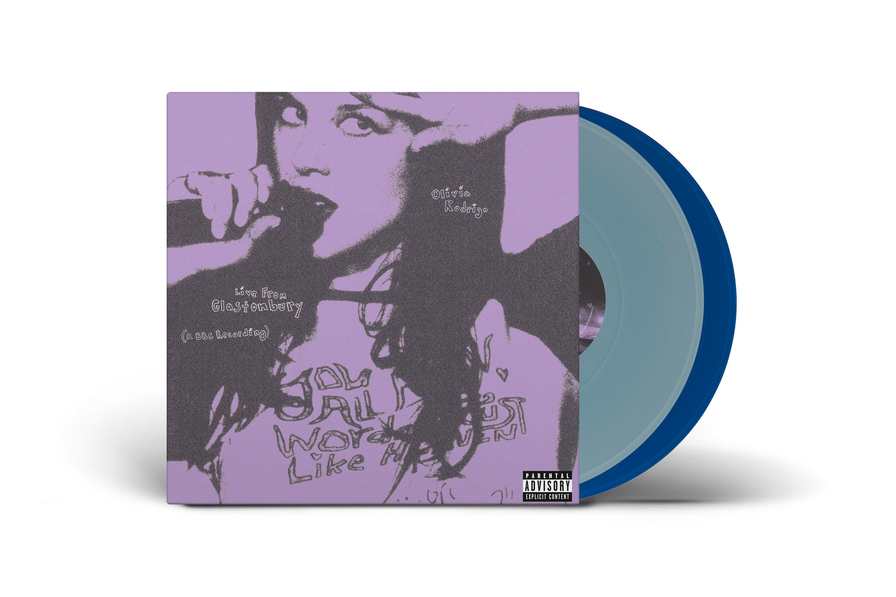 Olivia Rodrigo - Live From Glastonbury (2LP, Light Blue & Cobalt Vinyl) PRE-ORDER - Out 12/5/25