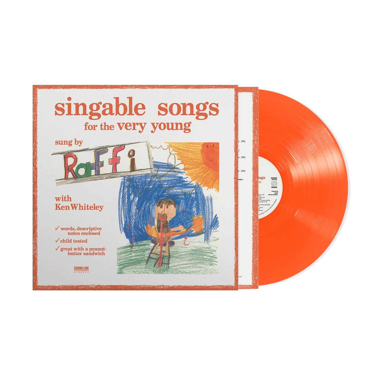 Raffi - Singable Songs for the Very Young: Anniversary Edition (Translucent Orange Eco-Friendly LP) PRE-ORDER - Out 11/13/26
