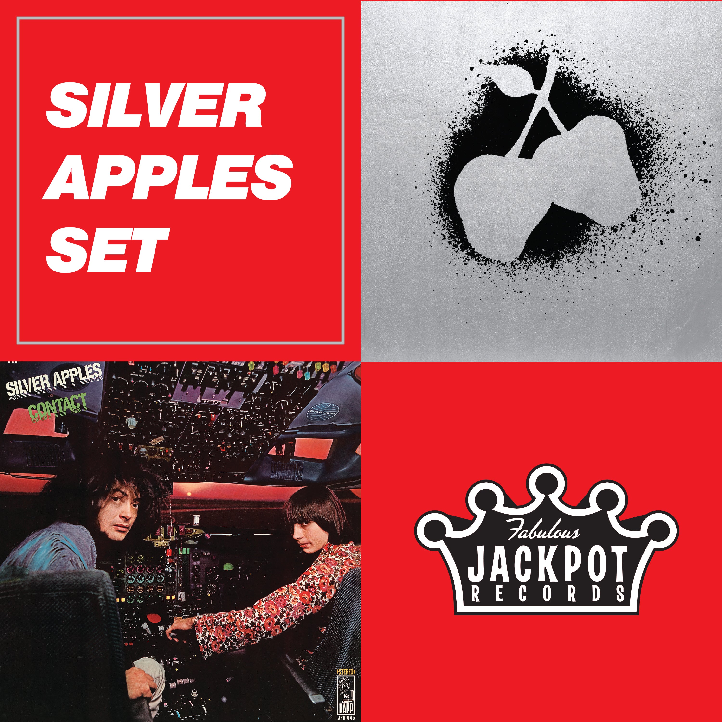 Silver Apples - s/t & Contact - Colored Vinyl Bundle