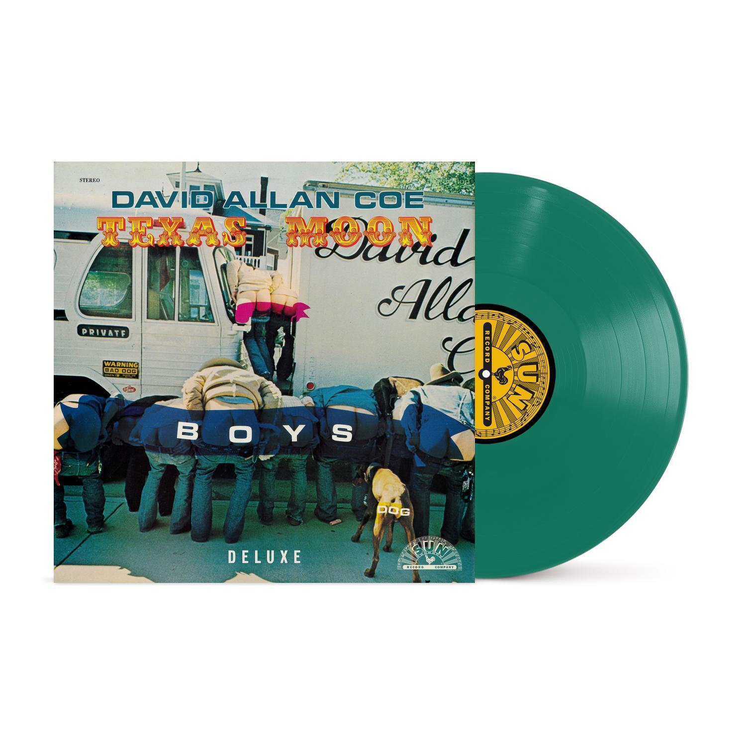 David Allan Coe - Texas Moon Deluxed Edition (Green Vinyl, Sun) PRE-ORDER - Out 8/21/26