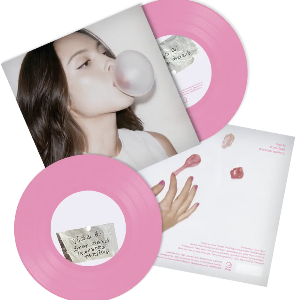 洋楽 Olivia Rodrigo drop dead vinyl Olivia Rodrigo - Drop Dead (Pink 7