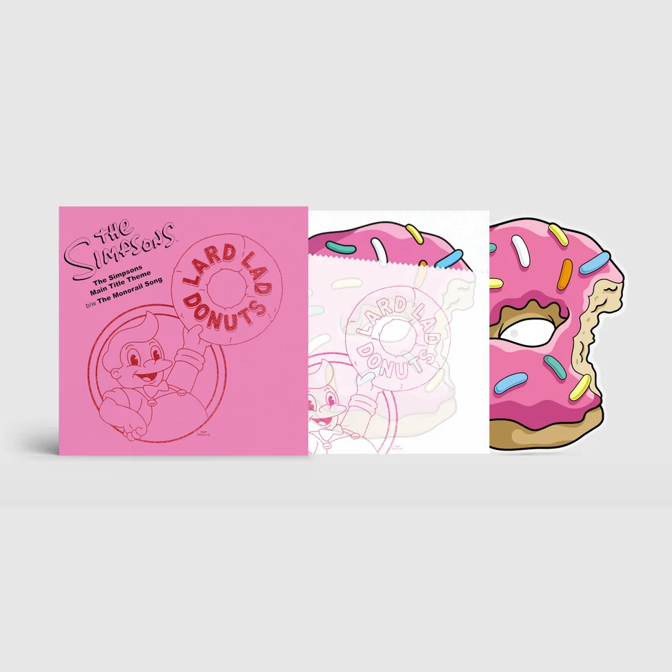 The Simpsons - Main Title Theme/The Monorail Song (Donut-Shaped, Die-Cut 10" Vinyl) PRE-ORDER - Out 10/16/26