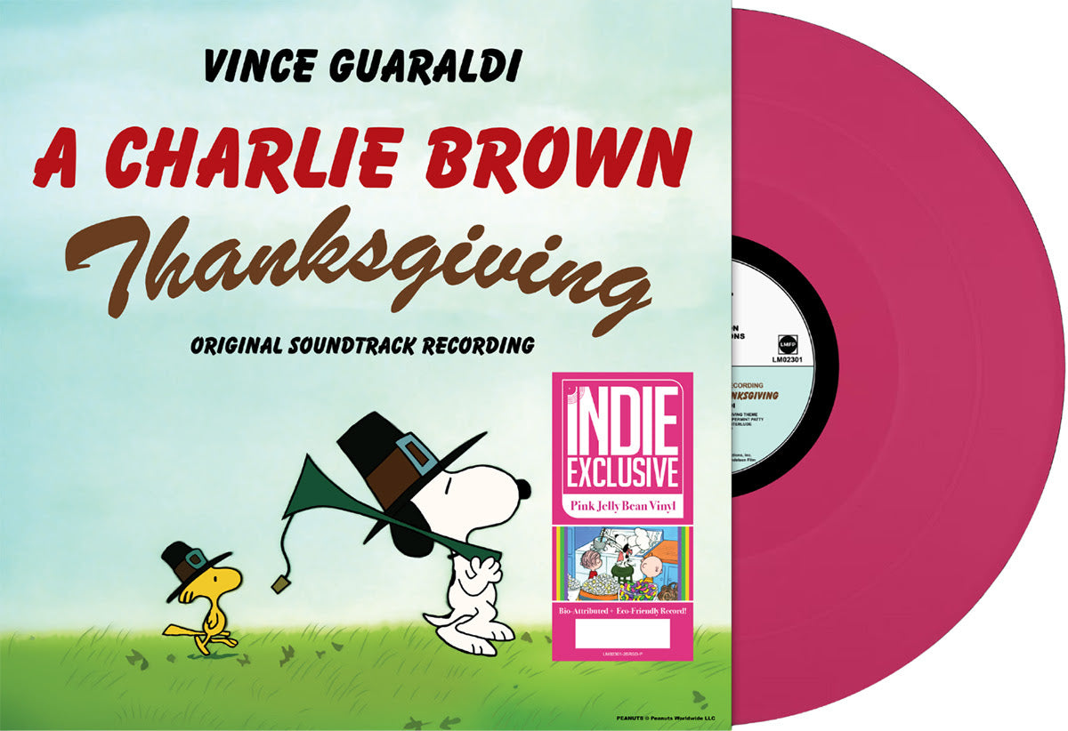 Vince Guaraldi - A Charlie Brown Thanksgiving (Pink Jelly Bean Vinyl) PRE-ORDER - Out 10/2/26