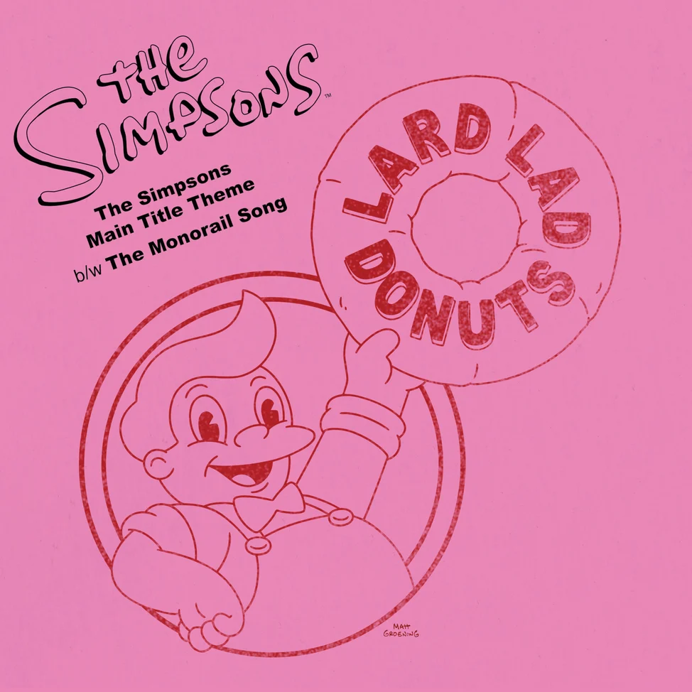 The Simpsons - Main Title Theme/The Monorail Song (Donut-Shaped, Die-Cut 10" Vinyl) PRE-ORDER - Out 10/16/26