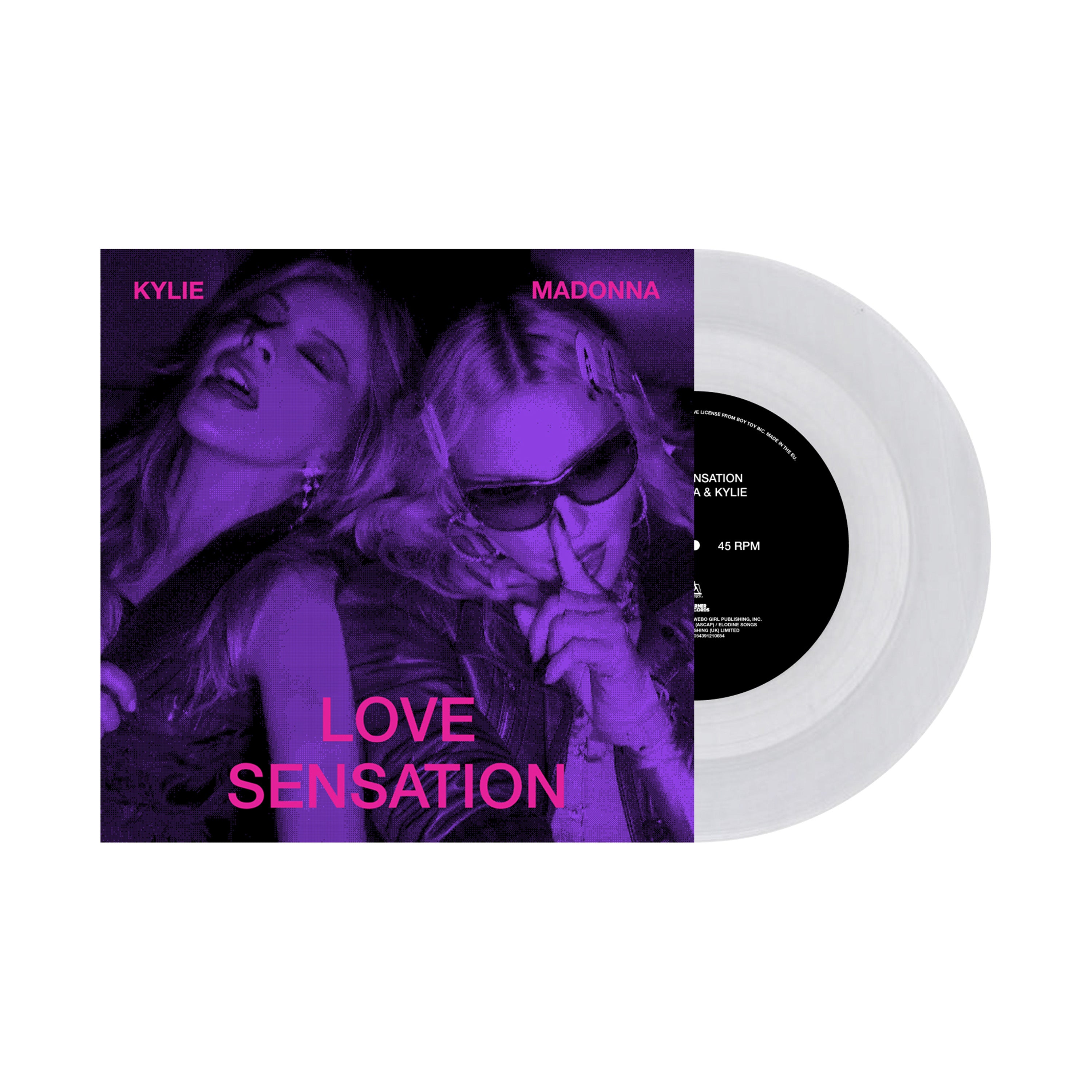 Madonna / Kylie Minogue - Love Sensation (7" Clear Vinyl) PRE-ORDER - Out 10/16/26