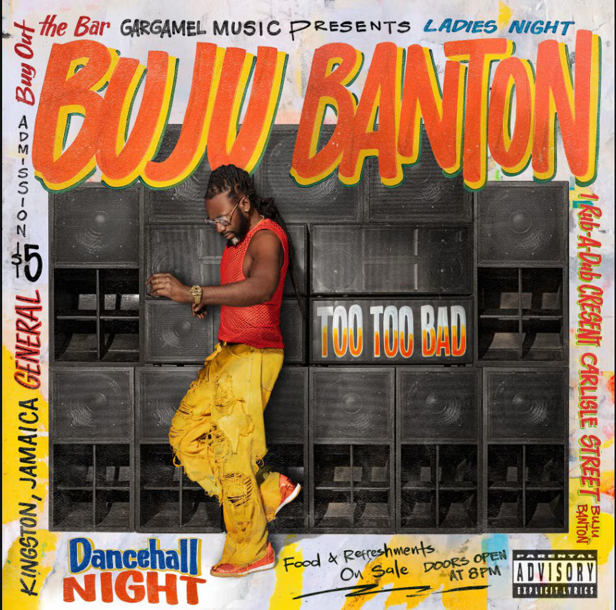 Buju Banton - Too Too Bad (Colored Vinyl) PRE-ORDER - Out 7/17/26
