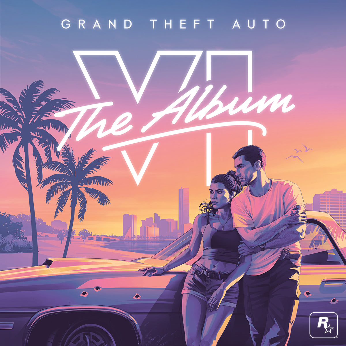 Various Artists - Grand Theft Auto VI: The Album (2LP, Indie Exclusive Marble Pink Blue Vinyl + Exclusive Poster) PRE-ORDER - Out 11/20/26