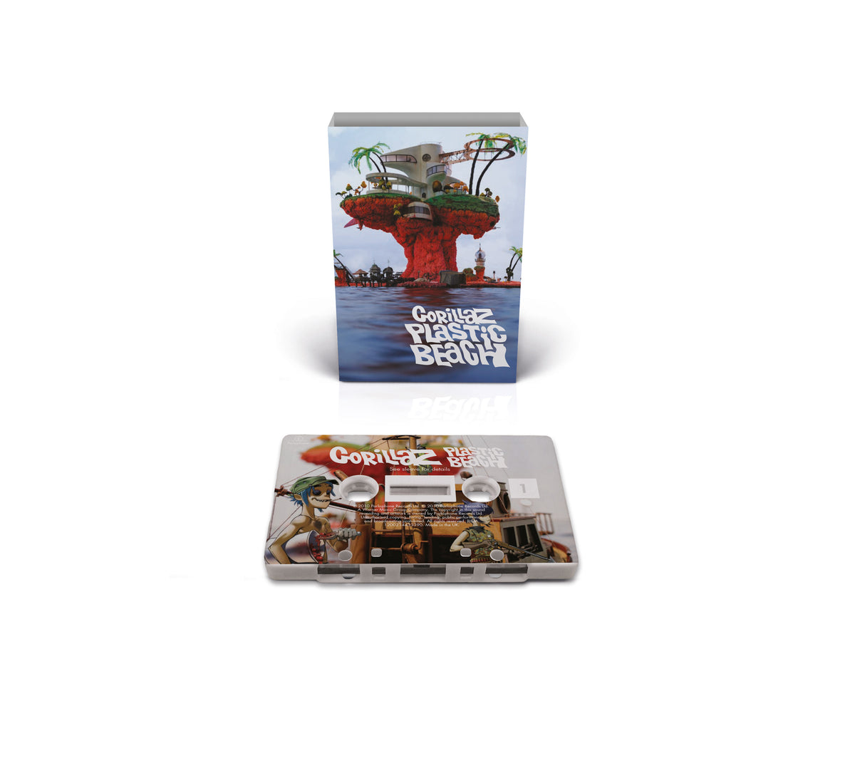 Gorillaz - Plastic Beach (B&M Exclusive White Cassette w/ On Body Printing) PRE-ORDER 12/4/26