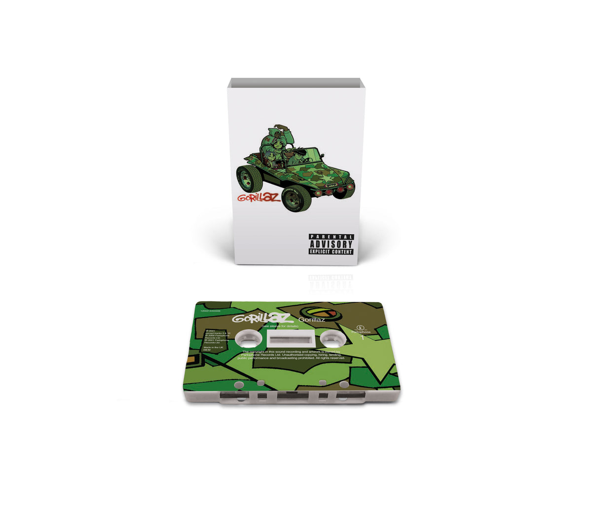 Gorillaz - Gorillaz (B&M Exclusive White Cassette w/ Camouflage Print) PRE-ORDER - Out 12/4/26