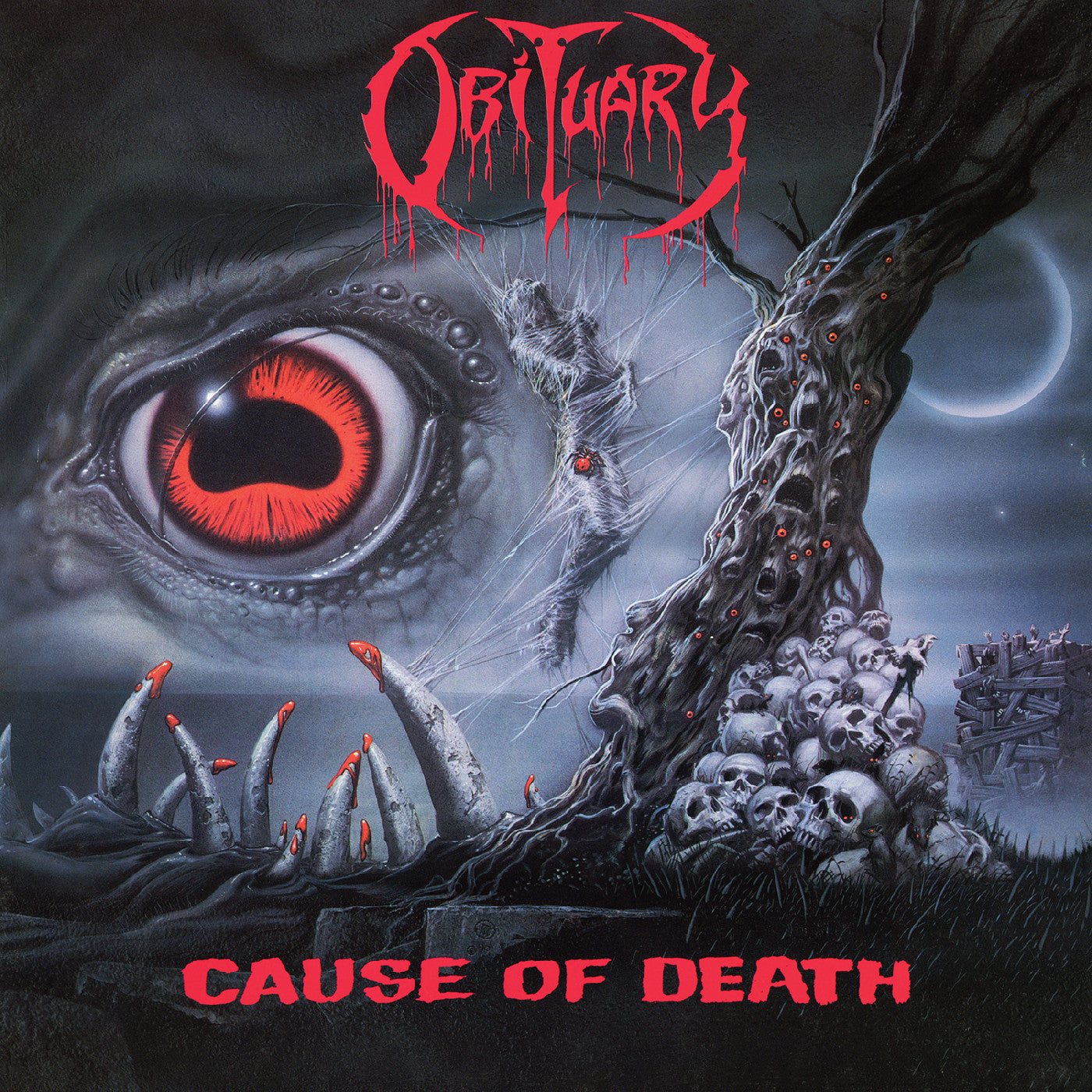 Obituary - Cause of Death (Gray w/ Black Splatter Vinyl) PRE-ORDER - Out 8/7/26