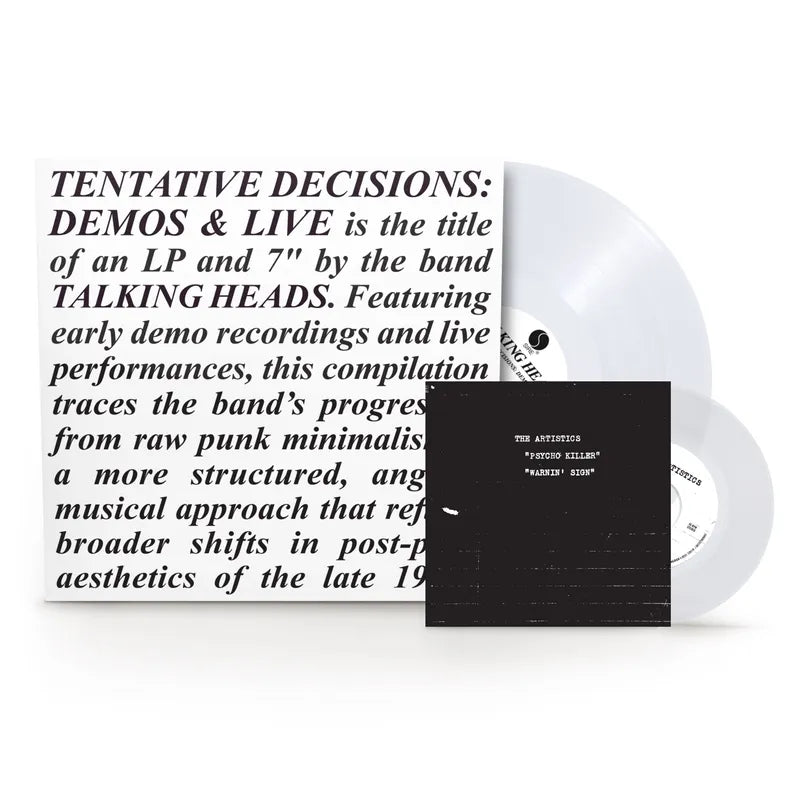 Talking Heads - Tentative Decisions: 1974-1976 (Clear Vinyl + 7")