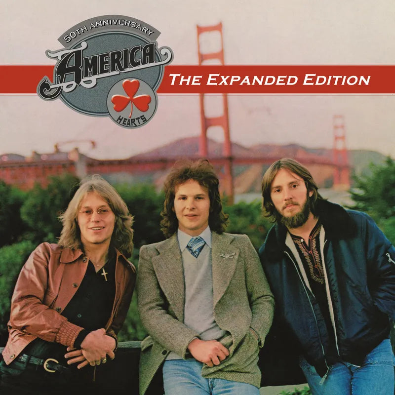 America - Hearts-50th Anniversary (Translucent Red Vinyl/Bonus Tracks) (Vinyl LP)