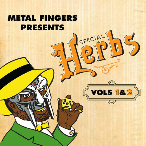 MF Doom- Metal Fingers Presents: Special Herbs Vol. 1 & 2 (2LP, Mustard Yellow Vinyl) PRE-ORDER - Out 9/5/25