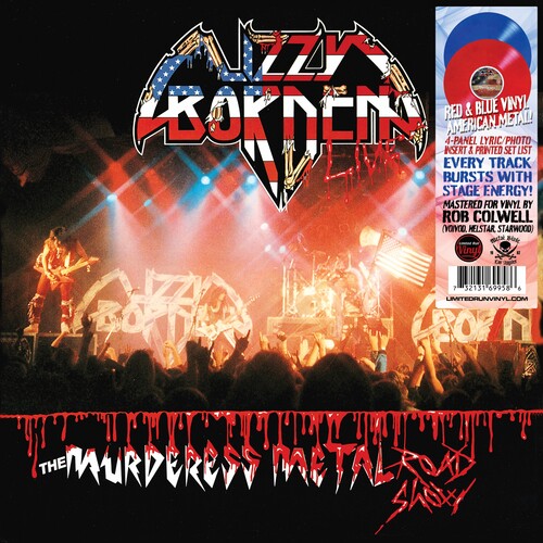Lizzy Borden - The Murderess Metal Road Show: 40th Anniversary (2LP, Red & Blue Vinyl) PRE-ORDER - Out 6/12/26
