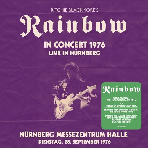 Ritchie Blackmore's Rainbow - Live In Nurnberg 28.9.1976 (3LP, Opaque Green Vinyl) PRE-ORDER - Out 8/28/26
