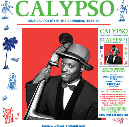Various Artists - Calypso: Musical Poetry in the Caribbean 1955-69 (2LP, Green Vinyl) PRE-ORDER - Out 8/7/26