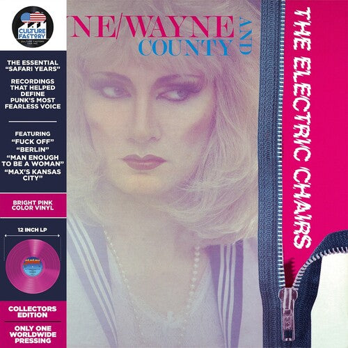 Jayne County And The Electric Chairs - The Best of the Safari Years: Deluxe Edition (Limited Edition Bright Pink Vinyl) PRE-ORDER - Out 11/27/26