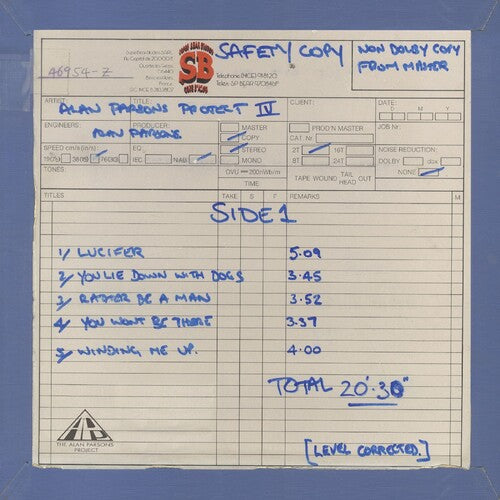 The Alan Parsons Project - Eve: Work In Progress (Clear Vinyl) PRE-ORDER - Out 12/11/26
