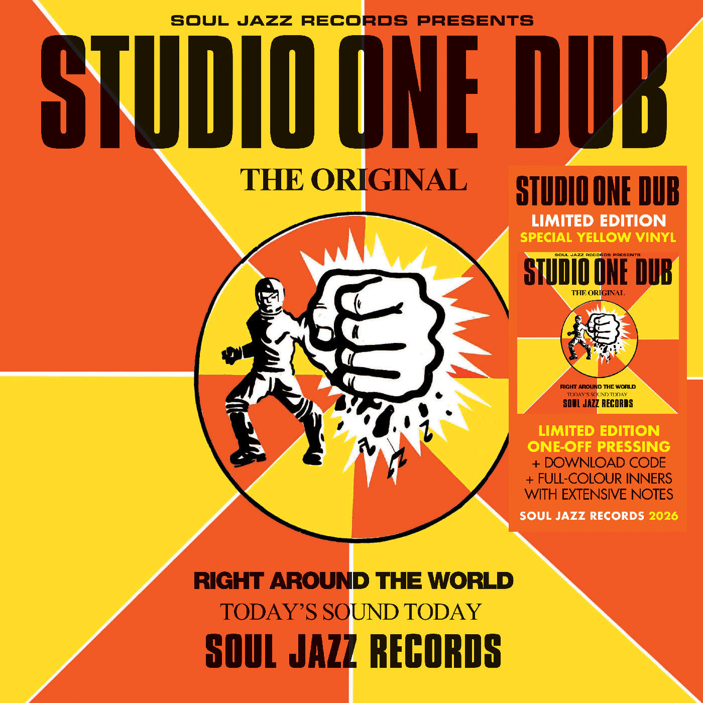 Various Artists - Studio One Dub (2LP, Yellow Vinyl, Soul Jazz) PRE-ORDER - Out 6/26/26