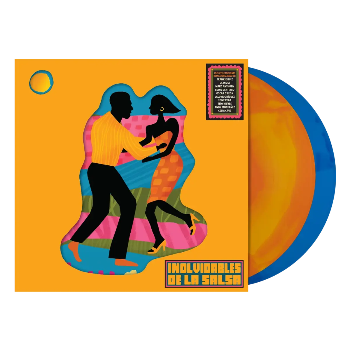 Various Artists - Inolvidables de la Salsa (2LP, Sunrise Yellow Dusk Blue Vinyl) PRE-ORDER - Out 12/4/26