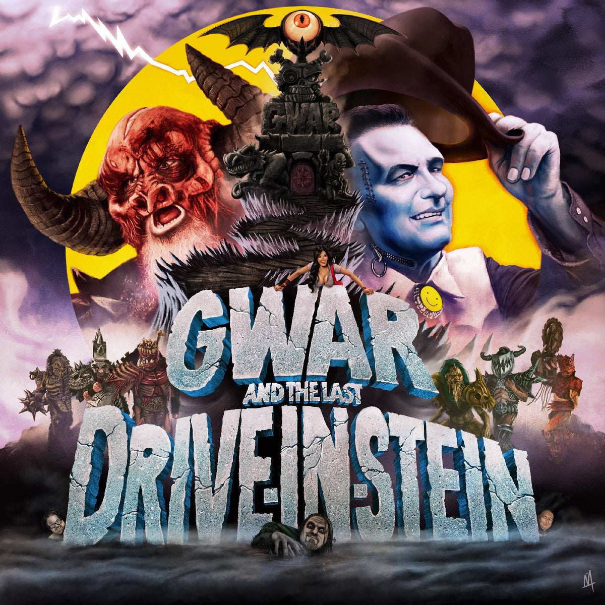 GWAR, John Brennan And The Bigfeet - GWAR And The Last Drive-In-Stein (Vinyl LP) PRE-ORDER - Out 11/13/26