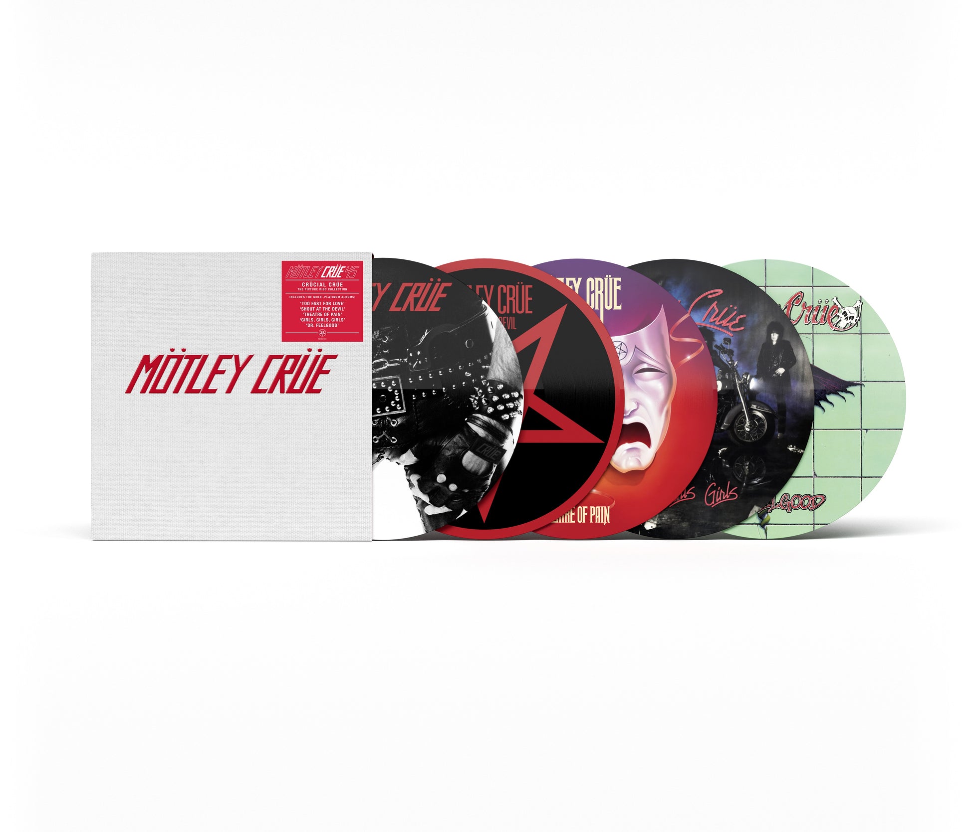 Mötley Crüe - Crucial Crue: 45th Anniversary (5LP Box Set Picture Disc Vinyl) PRE-ORDER - Out 7/10/26