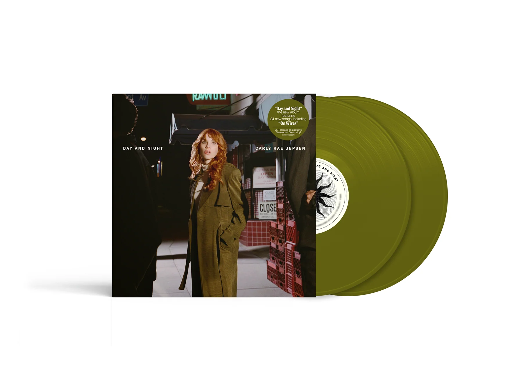 Carly Rae Jepsen - Day and Night (2LP, Translucent Forest Green Vinyl, Alt. Cover Art) PRE-ORDER - Out 9/18/26