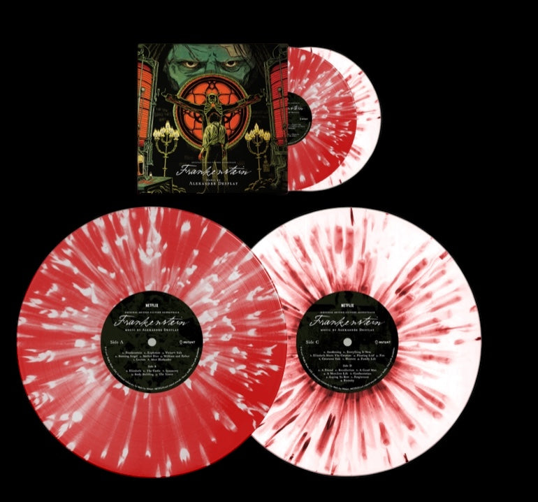 Alexandre Desplat - Frankenstein OST (2LP, Red White Splatter Vinyl) PRE-ORDER - Out 3/13/26