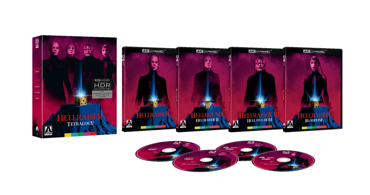 Clive Barker - Hellraiser Tetralogy (4 Discs, 4K Ultra HD) PRE-ORDER - Out 10/30/26