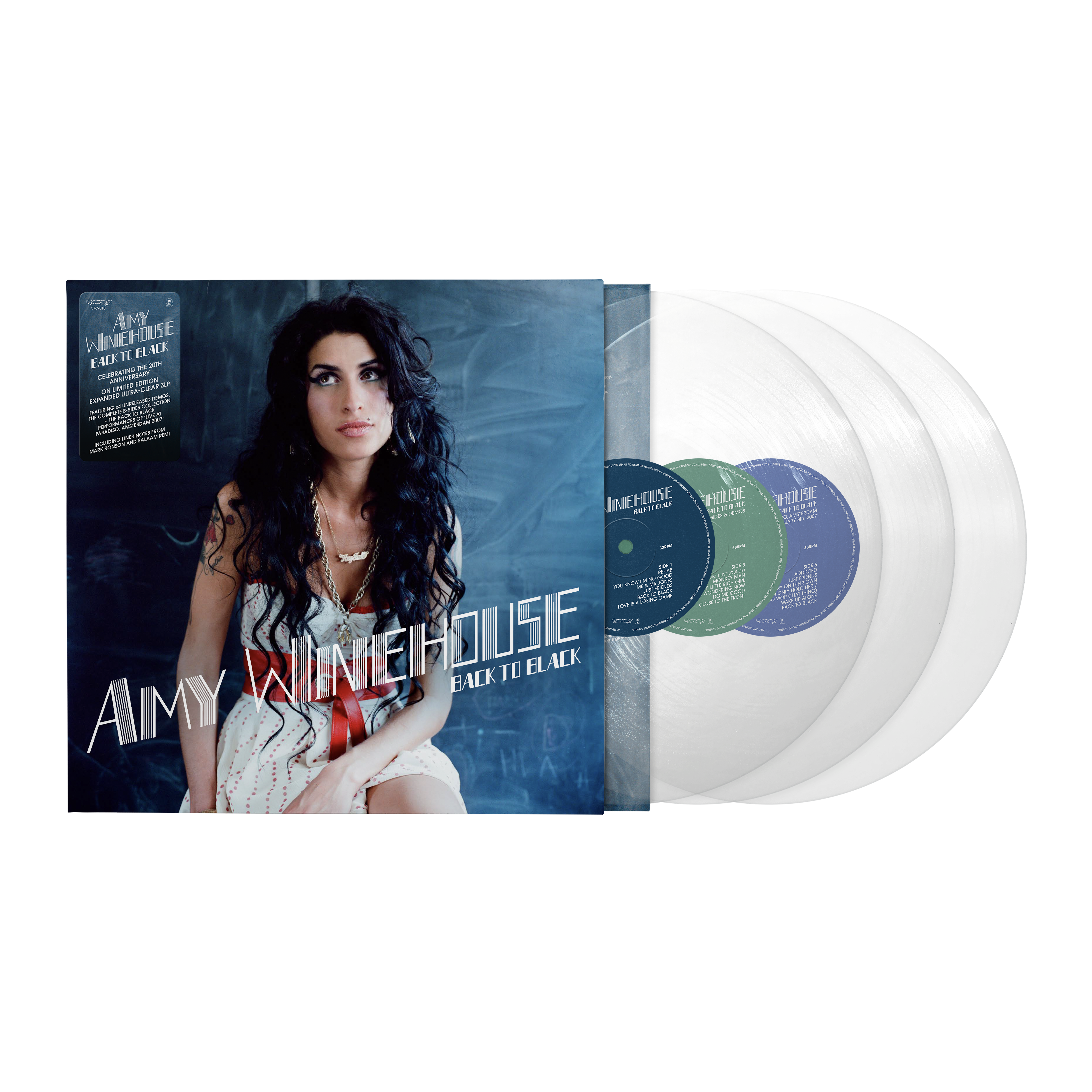 Amy Winehouse - Back To Black: 20th Anniversary Deluxe Edition (3LP, Ultra Clear Vinyl) PRE-ORDER - Out 10/23/26