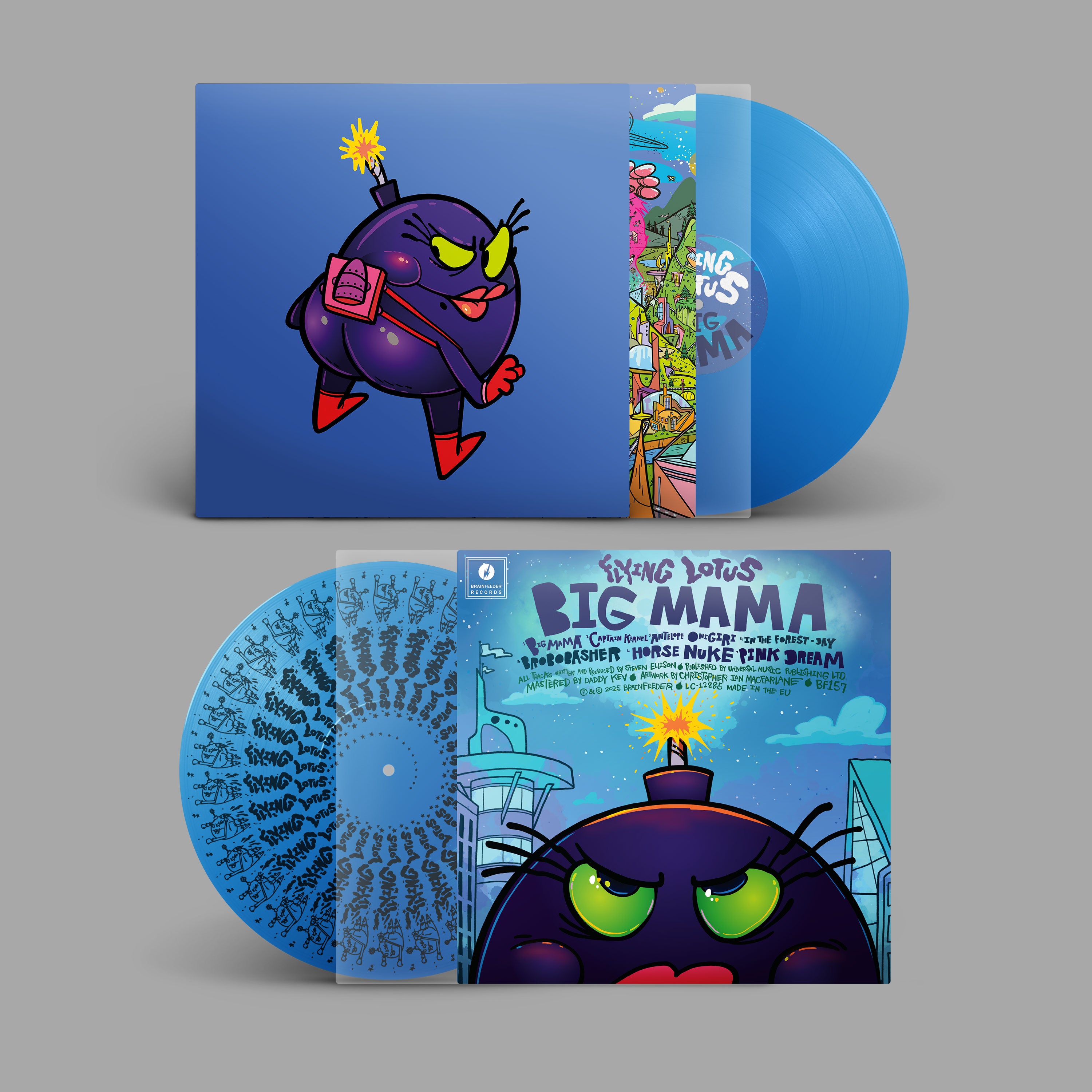 Flying Lotus - Big Mama (12" EP, Sky Blue Vinyl, B-side screenprint) PRE-ORDER - Out 3/6/26
