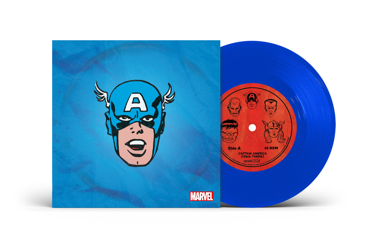 Marvel Chorus -Captain America:1966 Theme (Translucent Blue 7" Vinyl) PRE-ORDER - Out 10/23/26