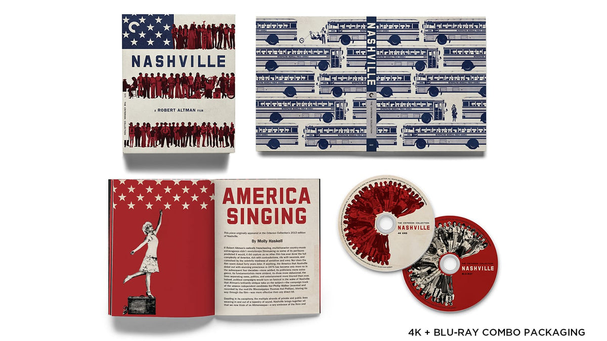 Robert Altman - Nashville (2 Discs, 4K + Blu-Ray, Criterion Collection) PRE-ORDER - Out 12/4/26