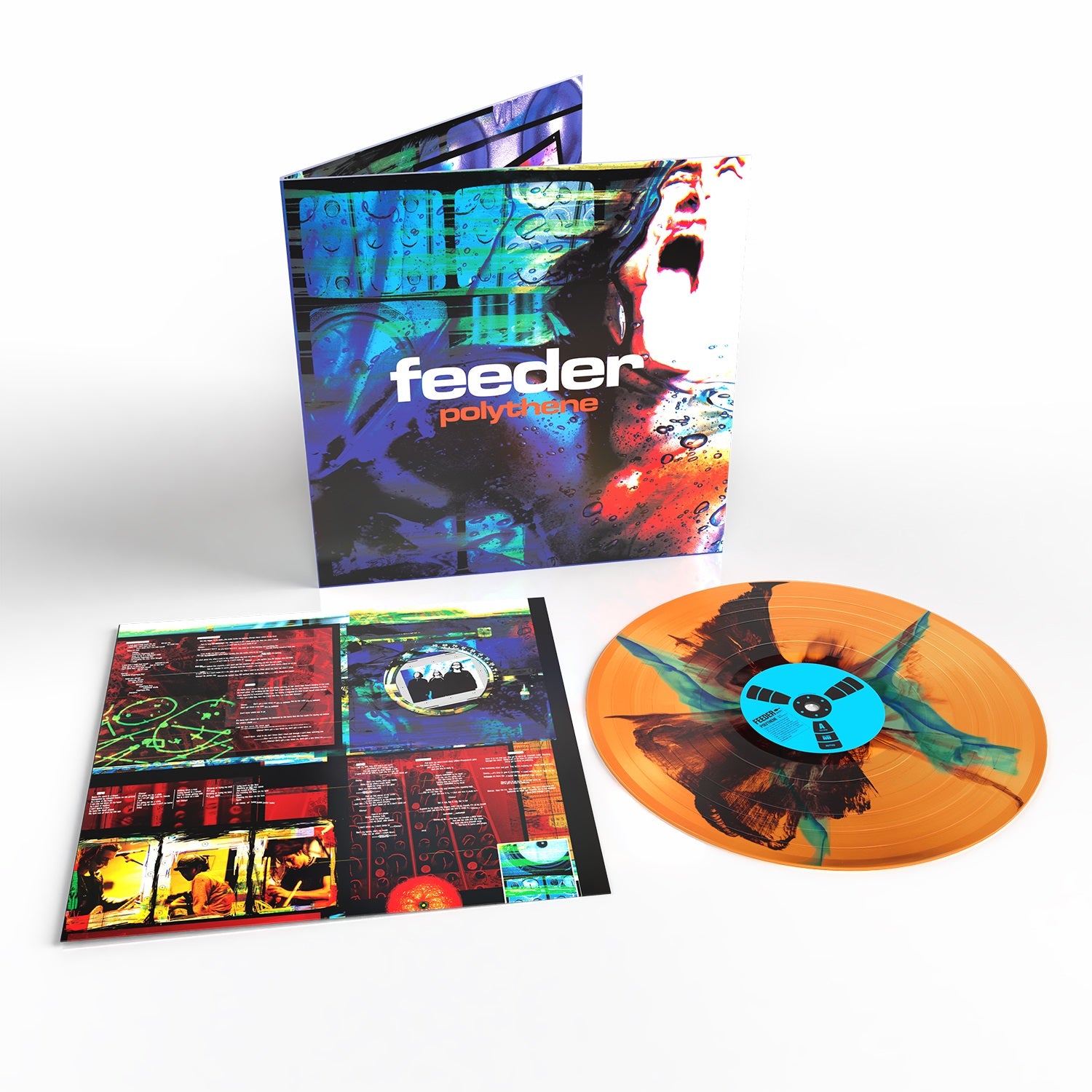Feeder - Polythene: 30th Anniversary (Inkplosion Transparent Orange Black Blue Color Eco-Vinyl) PRE-ORDER - Out 11/20/26