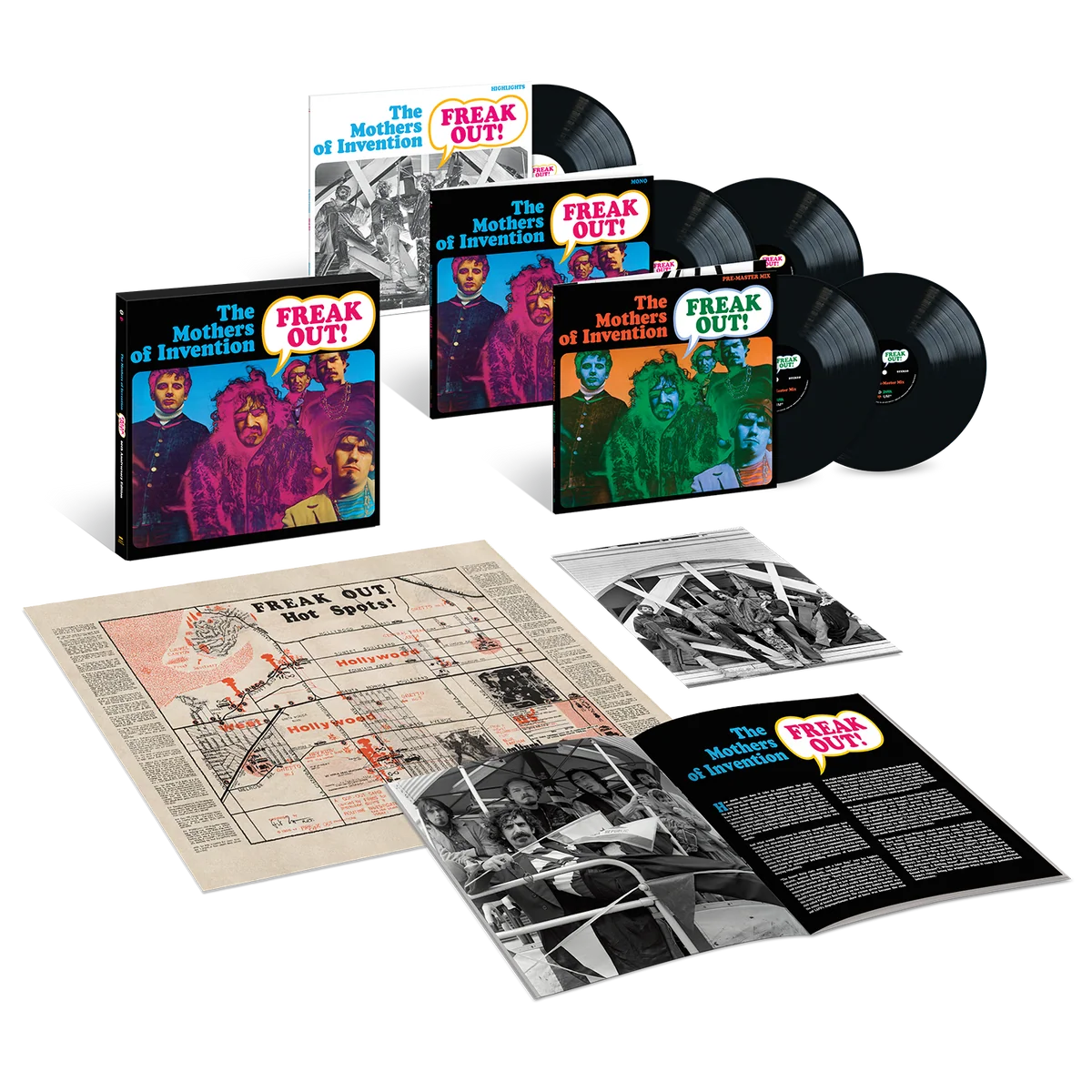 Frank Zappa The Mothers Of Invention - Freak Out: 60th Anniversary (5LP Box Set + Map) PRE-ORDER - Out 9/25/26