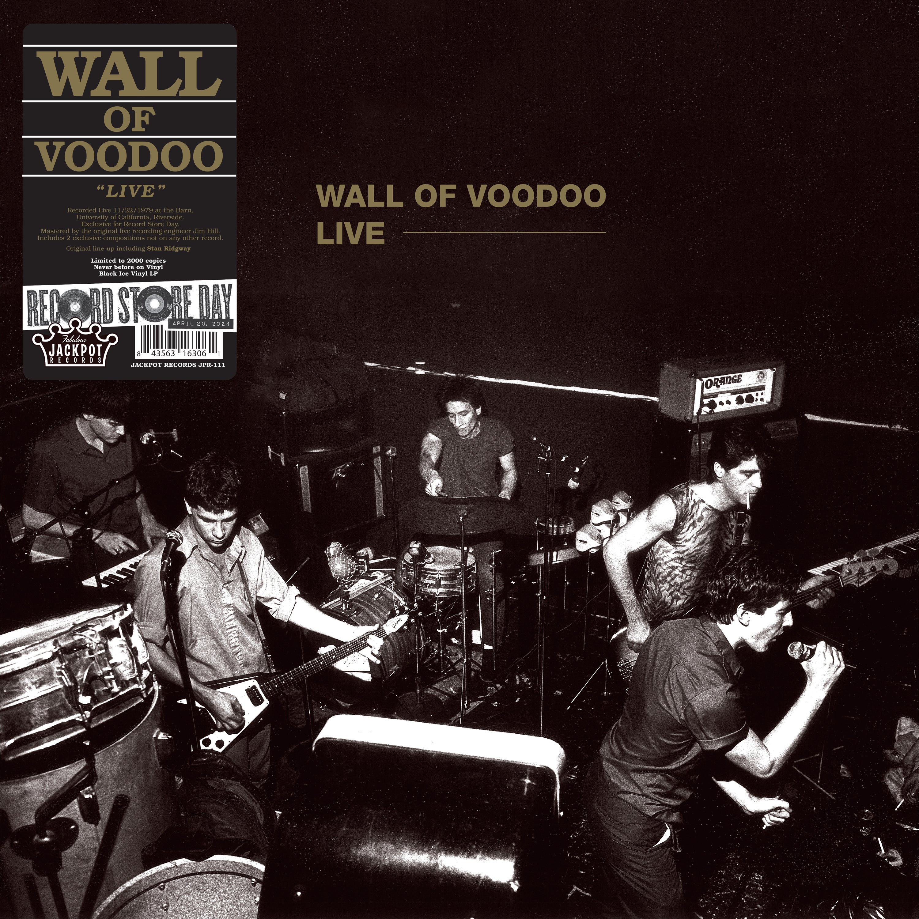 Wall of Voodoo - Live (Record Store Day 2024 Limited Edition Black Ice Vinyl LP)