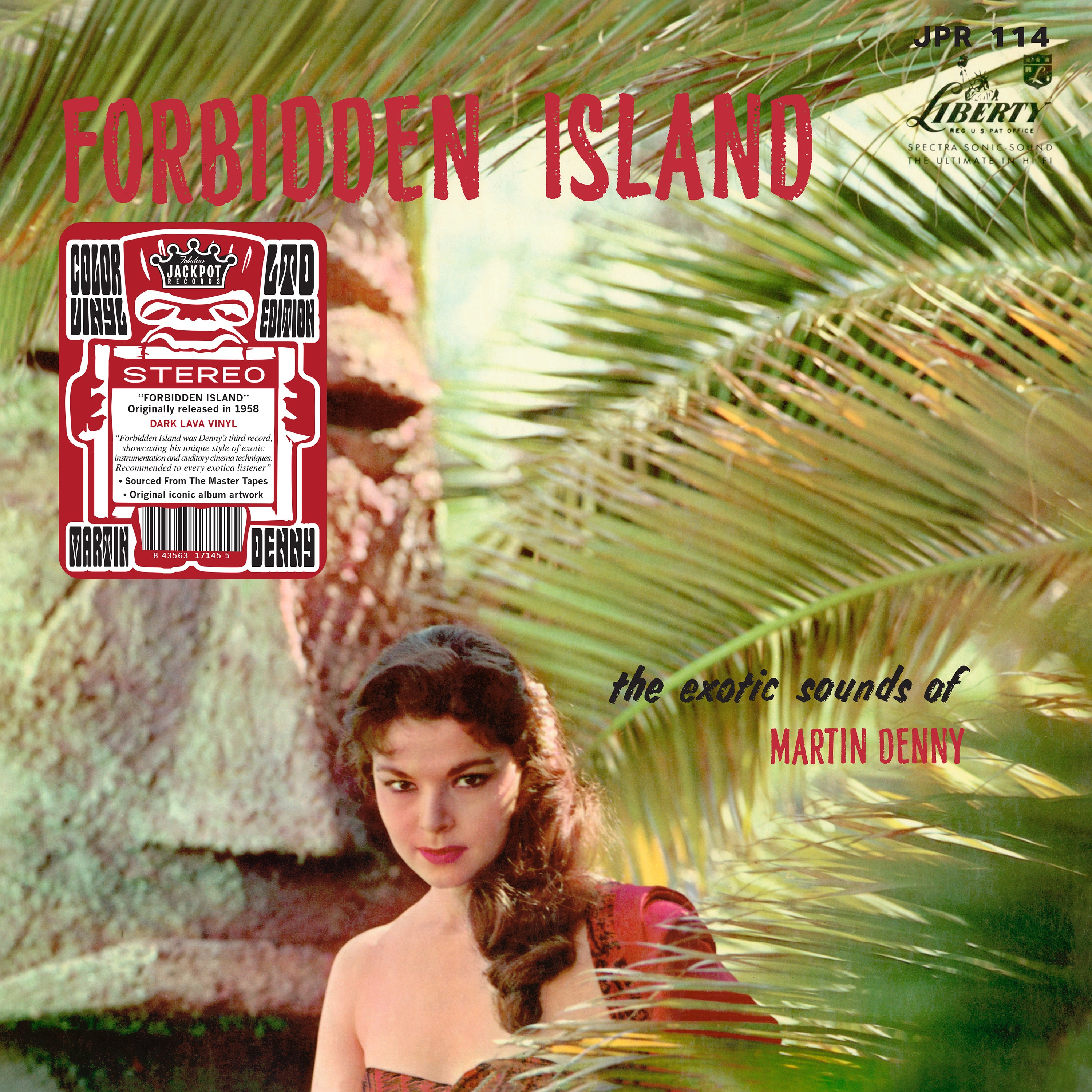 **PRE-ORDER (MORE COMING SOON) Martin Denny - Forbidden Island (Dark Lava Colored Vinyl)