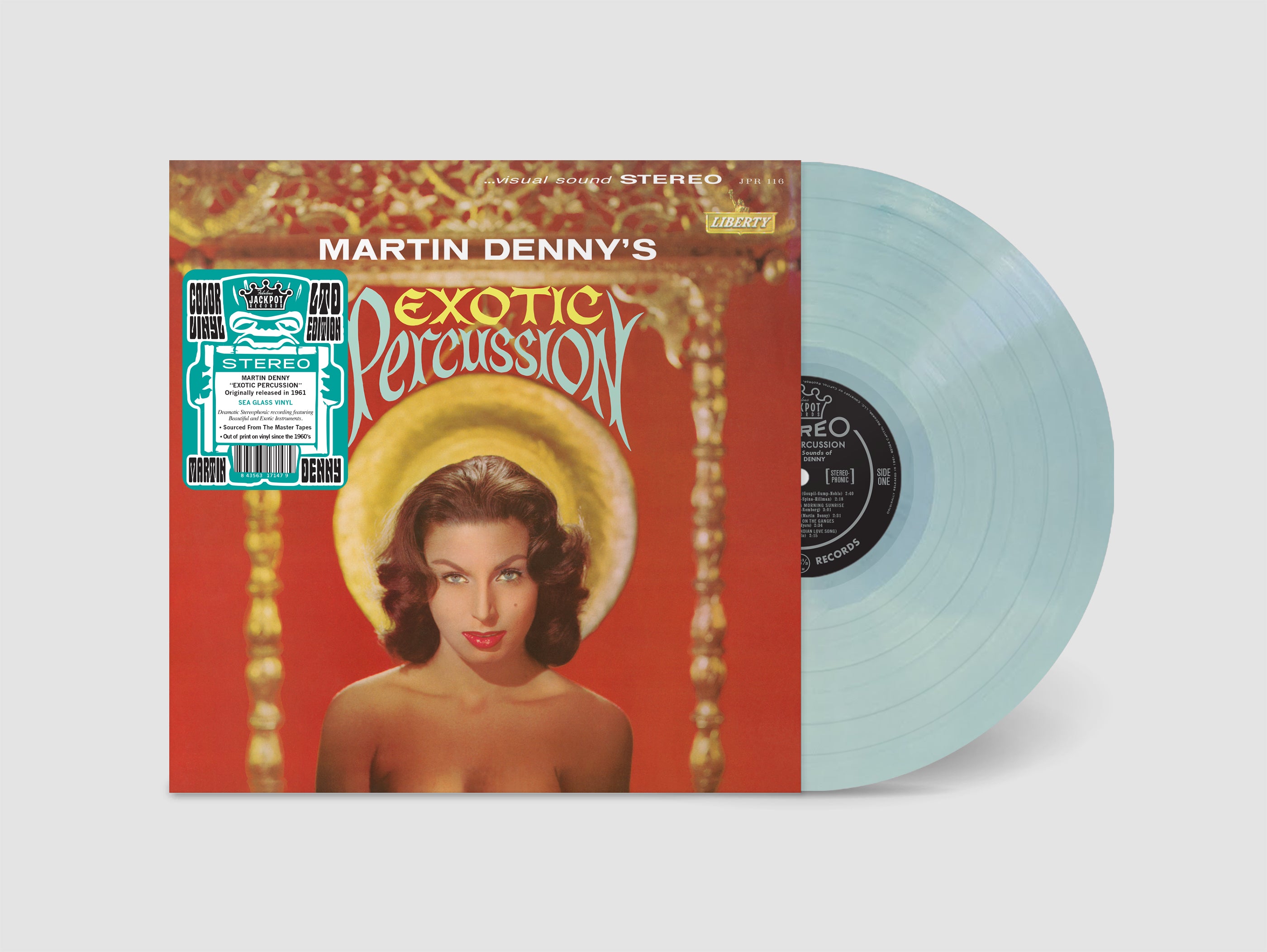 **PRE-ORDER (MORE COMING SOON) Martin Denny - Exotic Percussion (Sea Glass Colored Vinyl)