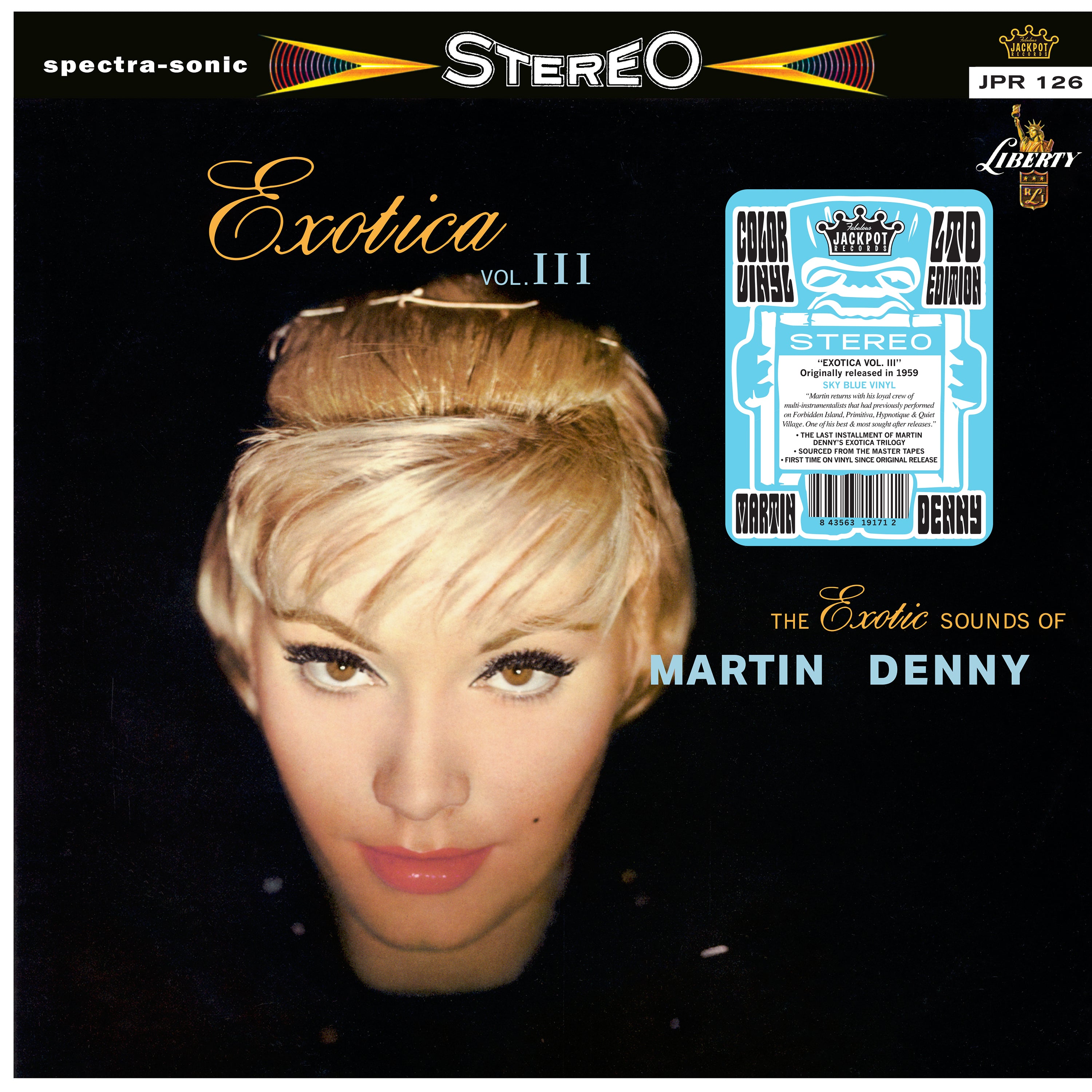 Martin Denny - Exotica Vol. III (Sky Blue Vinyl) PRE-ORDER Out 11/7/25