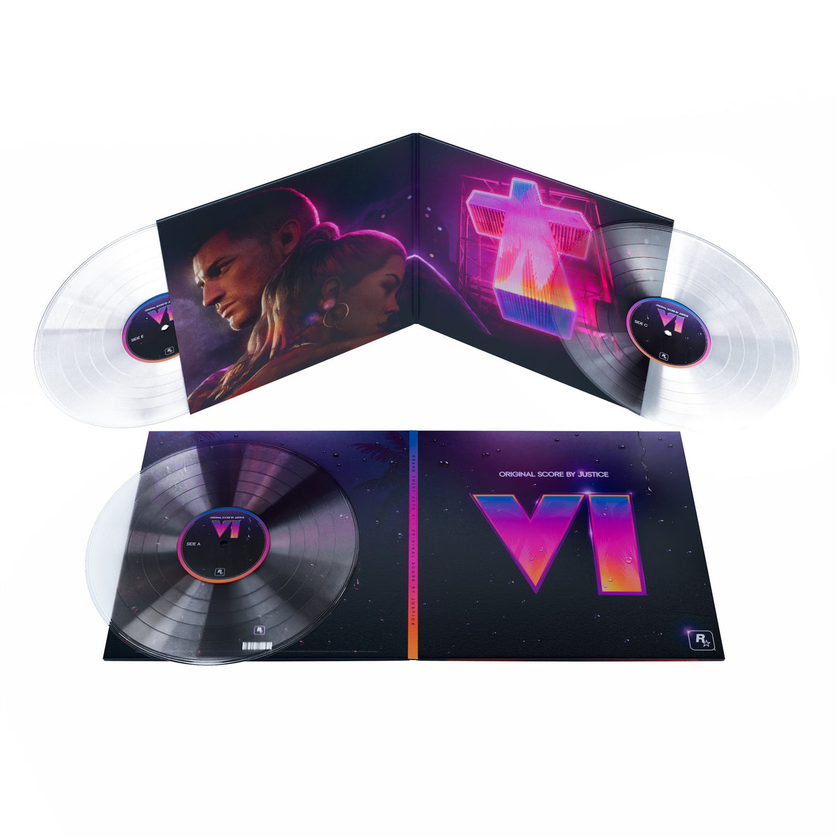 Justice - Grand Theft Auto VI: Original Score (Limited Edition, Indie Exclusive, 3LP, Crystal Clear Vinyl) PRE-ORDER - Out 12/11/26